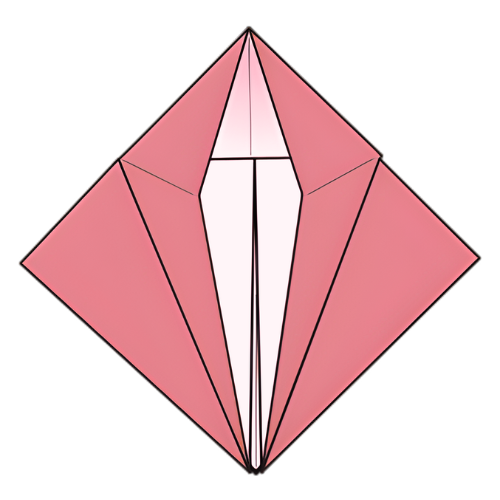 Step 8: Make the first petal fold
