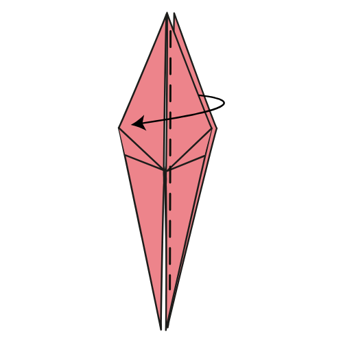 Step 15: Move the right flap left