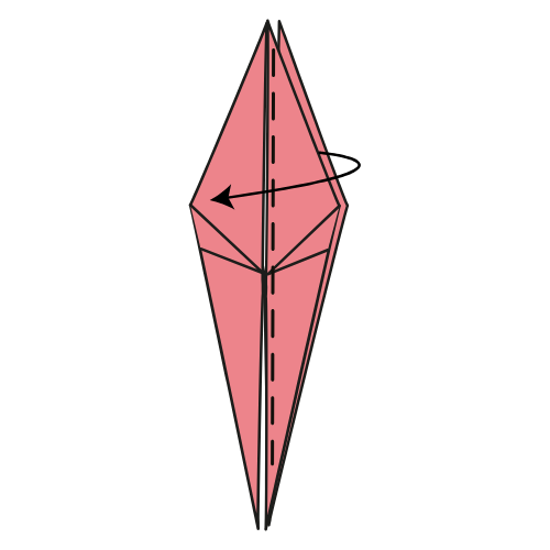 Step 17: Move the other flap left
