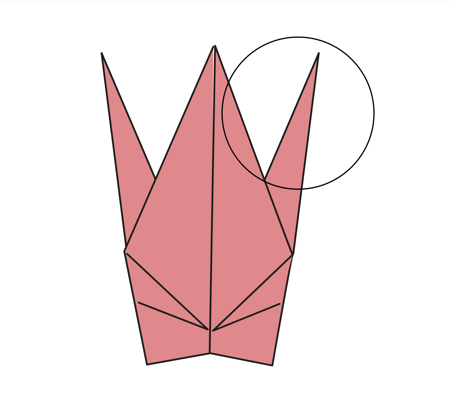 Step 25: Swivel-fold the neck right