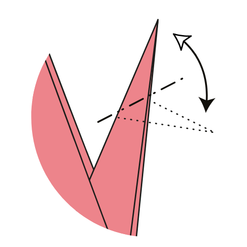 Step 26: Crease the head