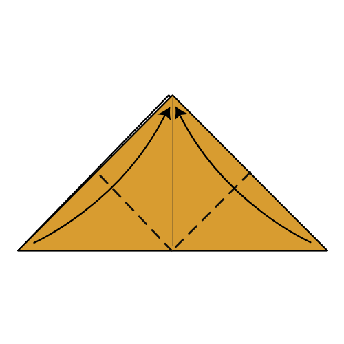 Step 3: Bring up the side corners