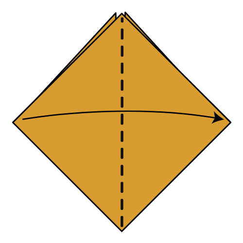 Step 5: Fold it in half