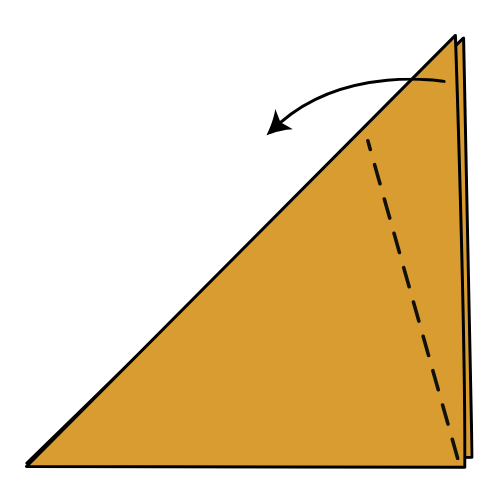 Step 7: Fold the first ear