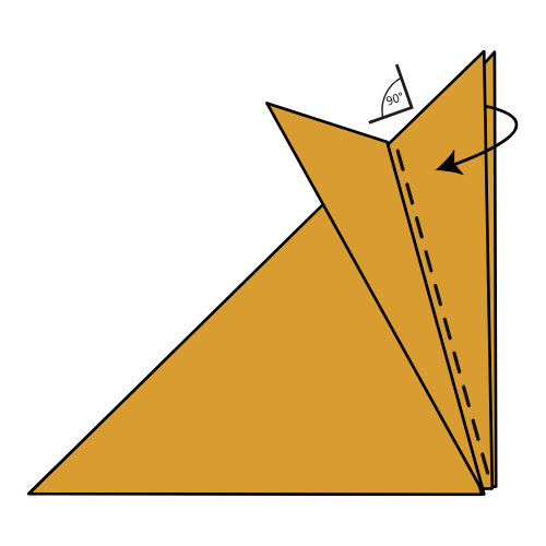 Step 8: Lift the centre flap