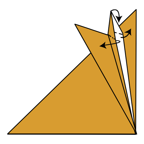 Step 9: Squash the centre flap