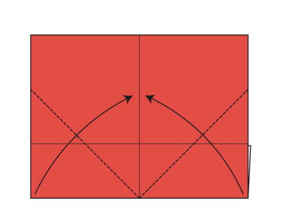 Step 5: Fold the bottom edges in