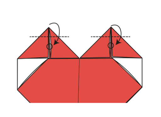 Step 11: Blunt the two peaks