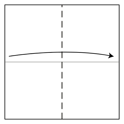 Step 2: Fold vertically