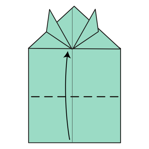 Step 12: Fold the bottom edge up
