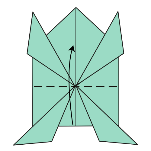 Step 20: Fold up the bottom section