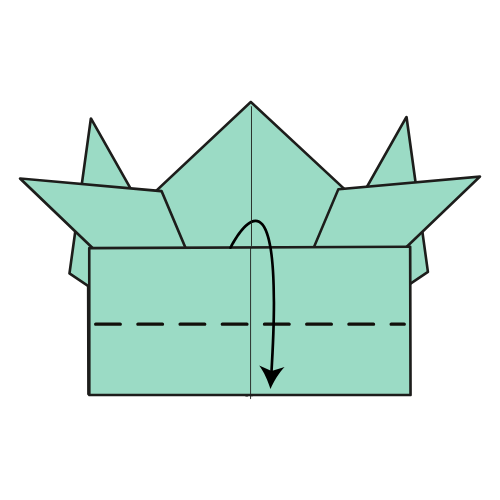 Step 21: Crease the spring