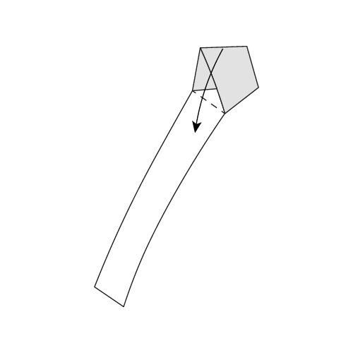 Step 5: Fold along the left edge