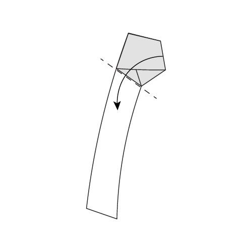 Step 6: Fold along the right edge