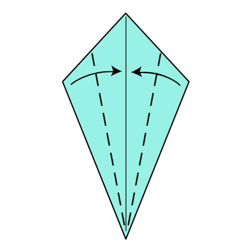 Step 4: Fold the bottom edges in again
