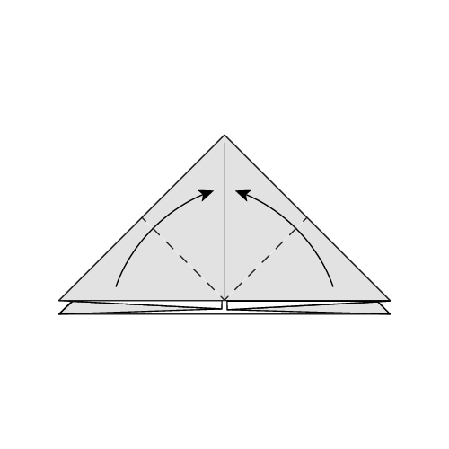 Step 6: Fold the bottom corners up