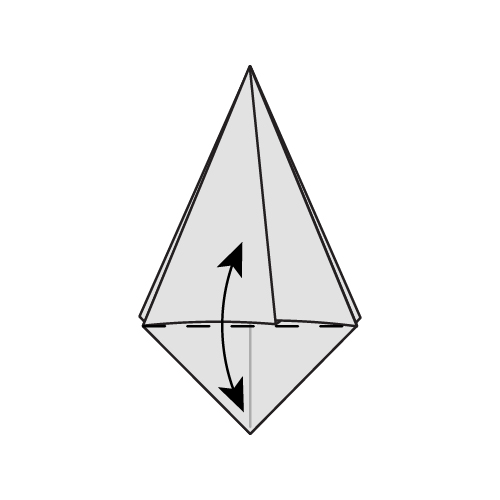 Step 12: Fold and unfold the bottom